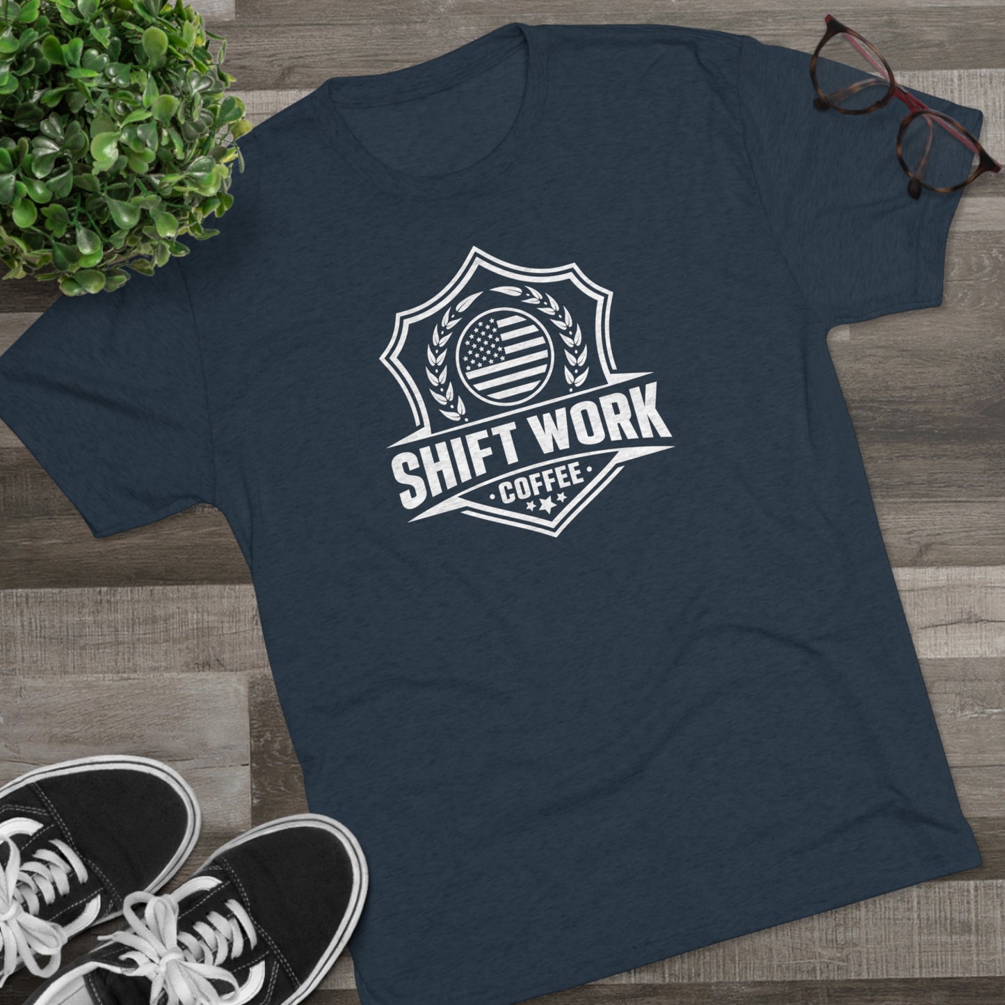 Shift Work Coffee Logo Unisex Tee