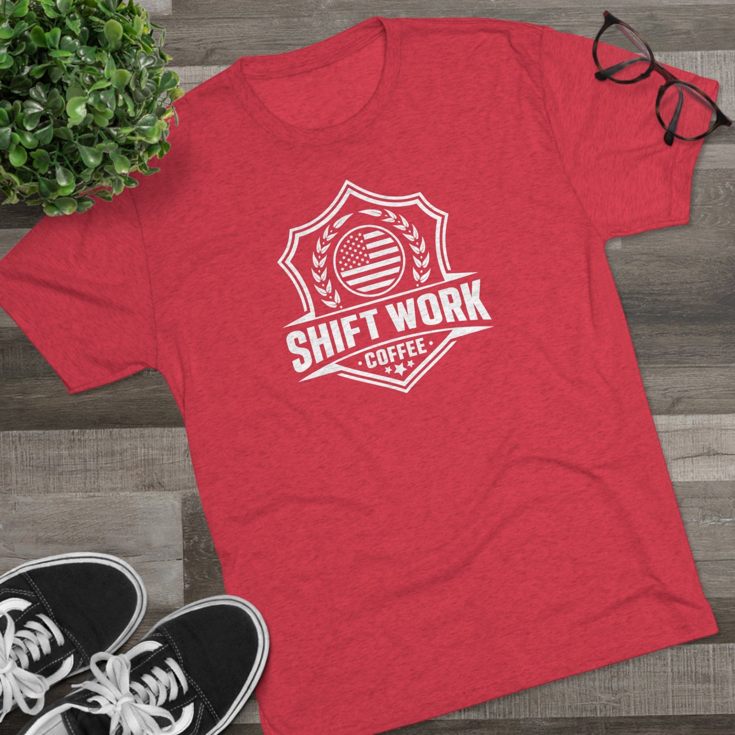Shift Work Coffee Logo Unisex Tee