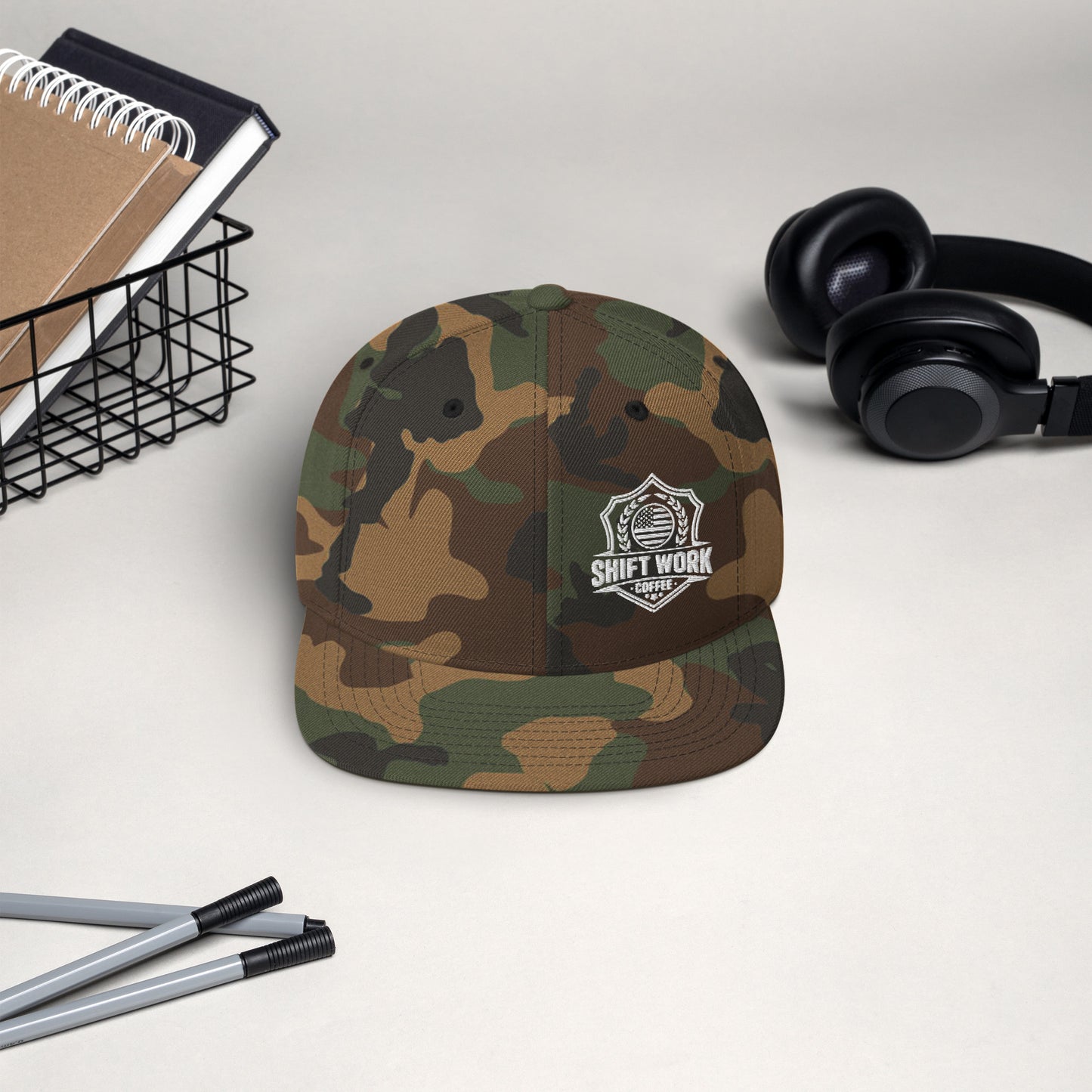 Shift Work Coffee Off Duty Snapback Hat