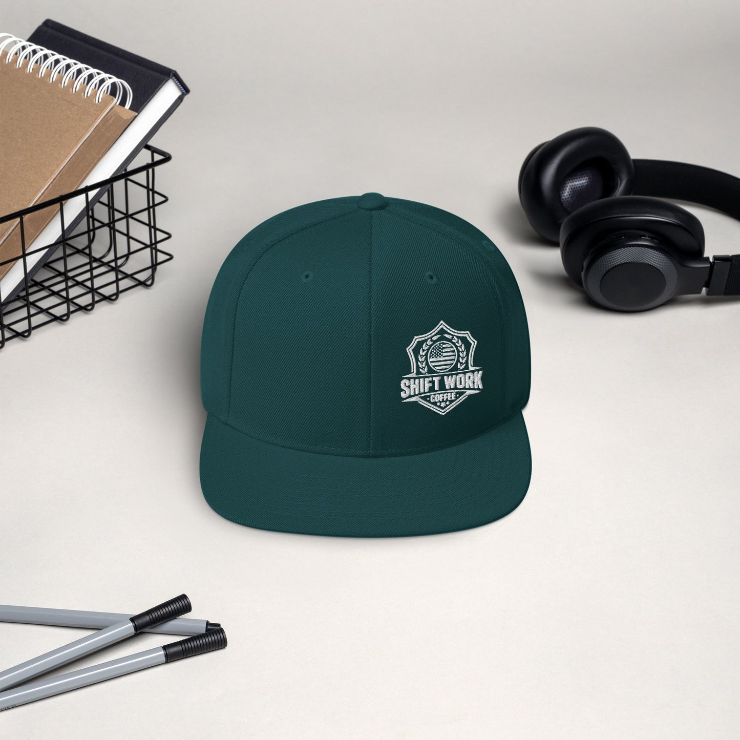 Shift Work Coffee Off Duty Snapback Hat