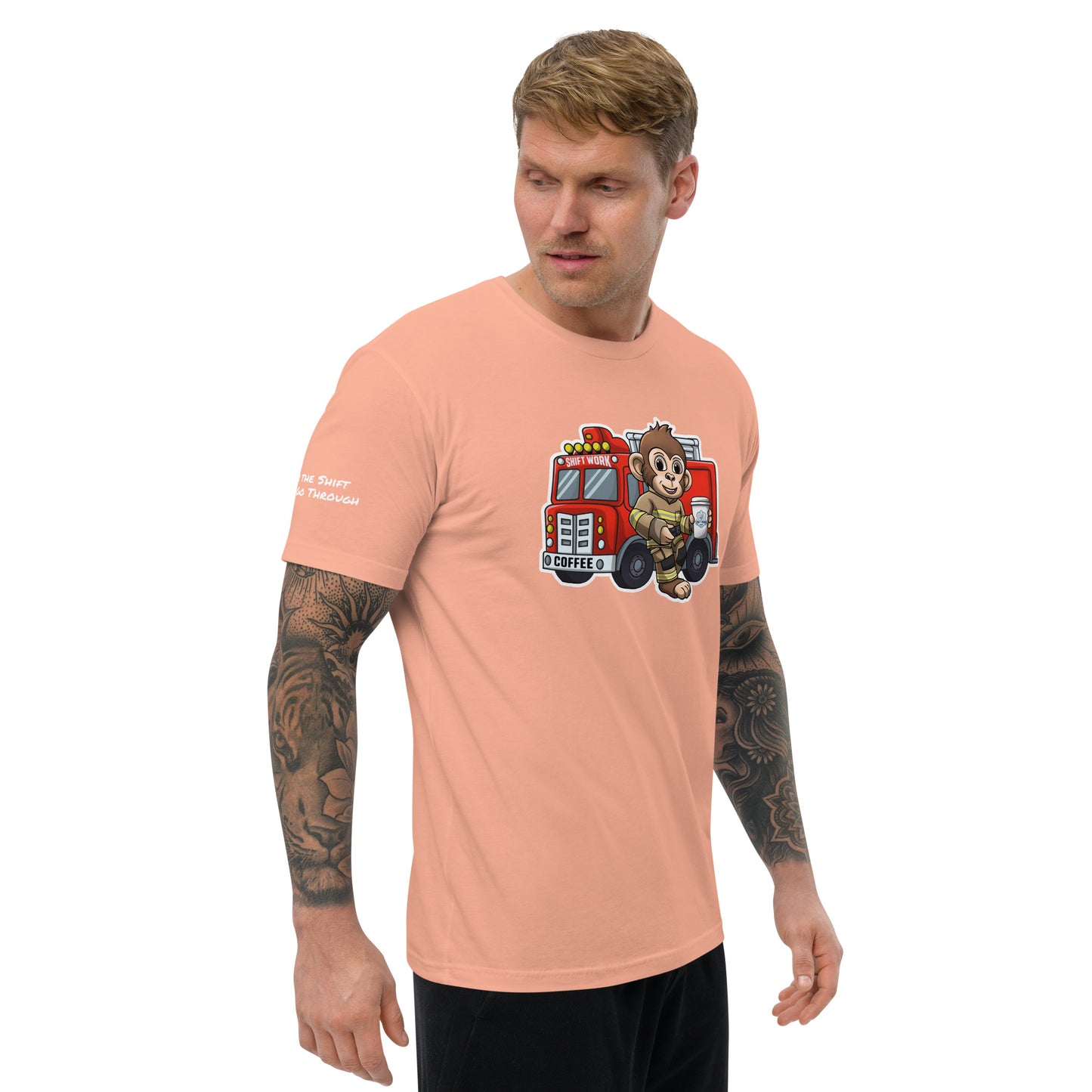SWC Men's Athletic Fit T-Shirt: Fireman Monkey