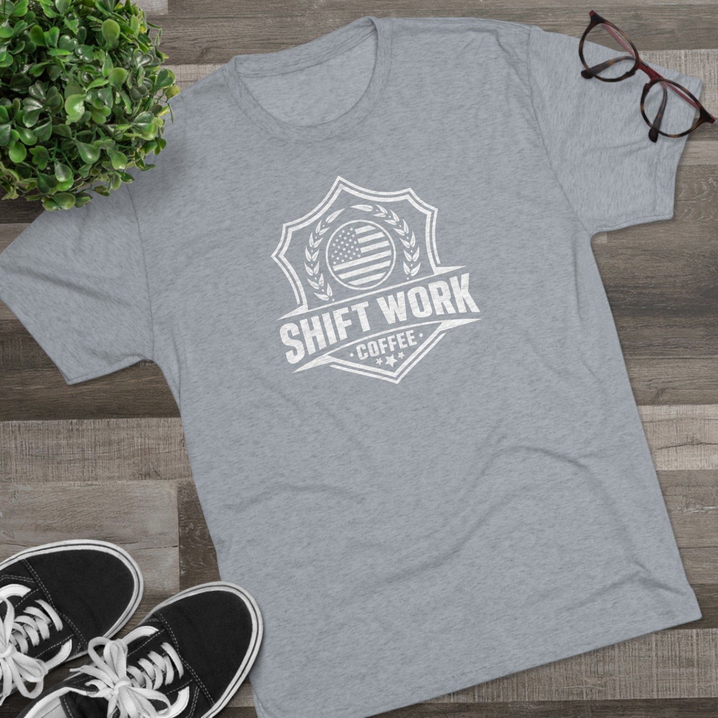 Shift Work Coffee Logo Unisex Tee