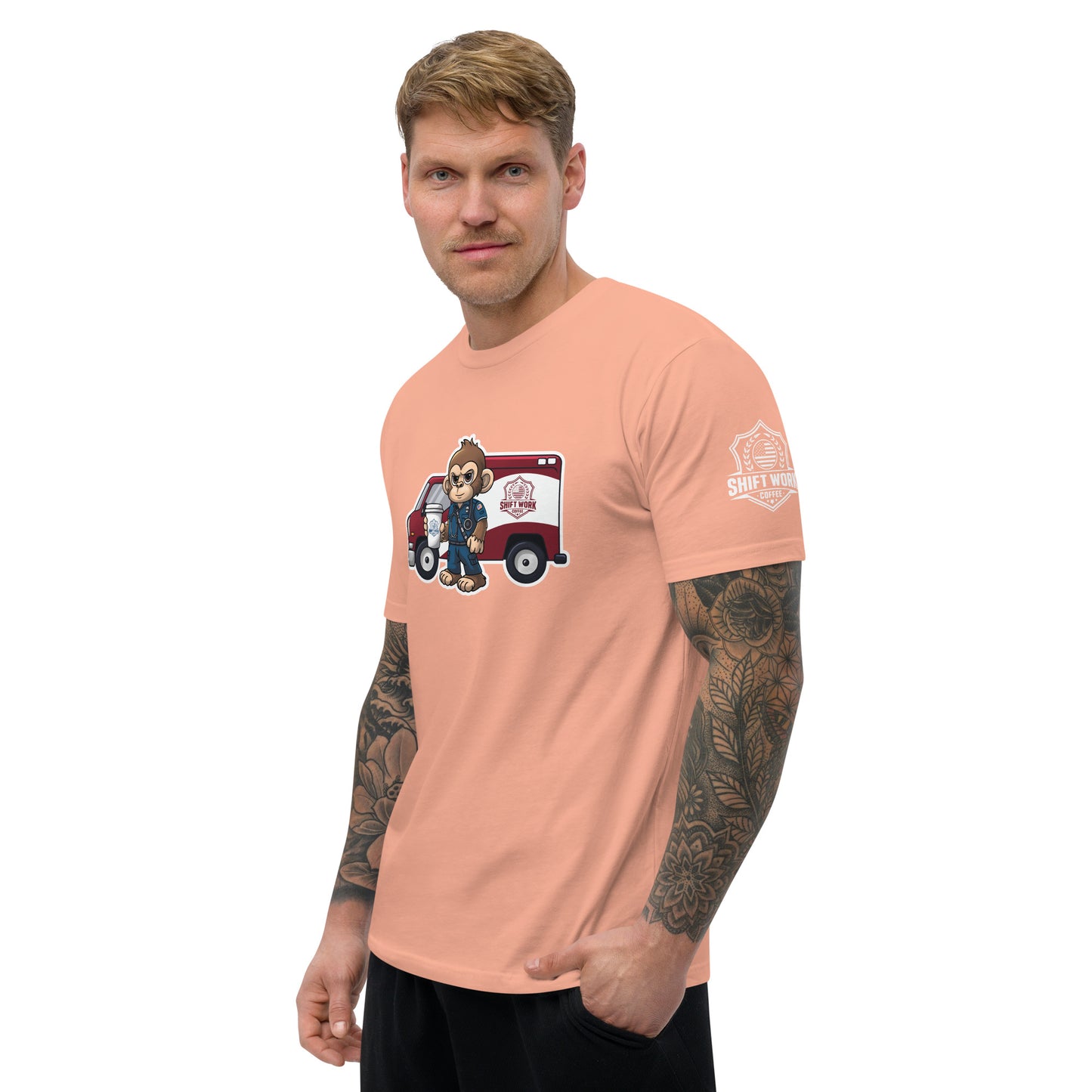 SWC Men's Athletic Fit T-Shirt: EMT/Medic Monkey