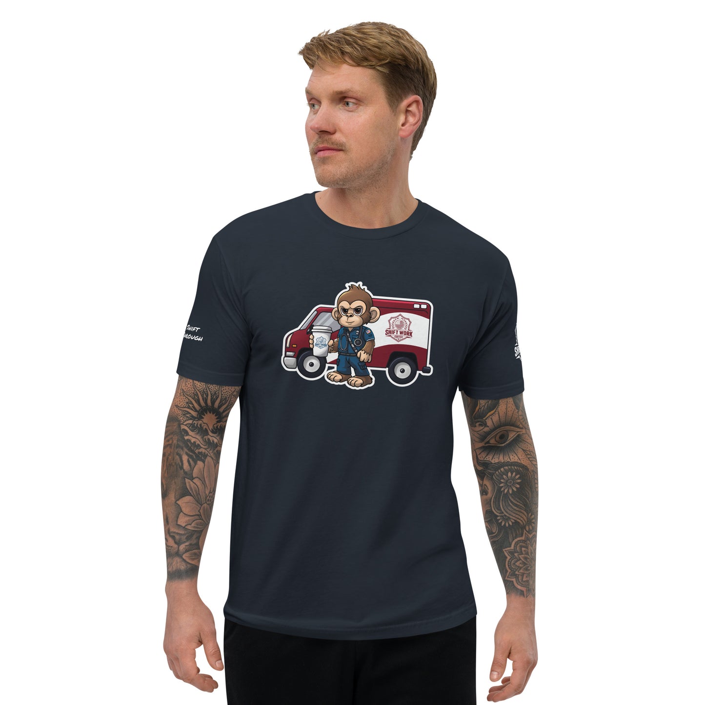 SWC Men's Athletic Fit T-Shirt: EMT/Medic Monkey