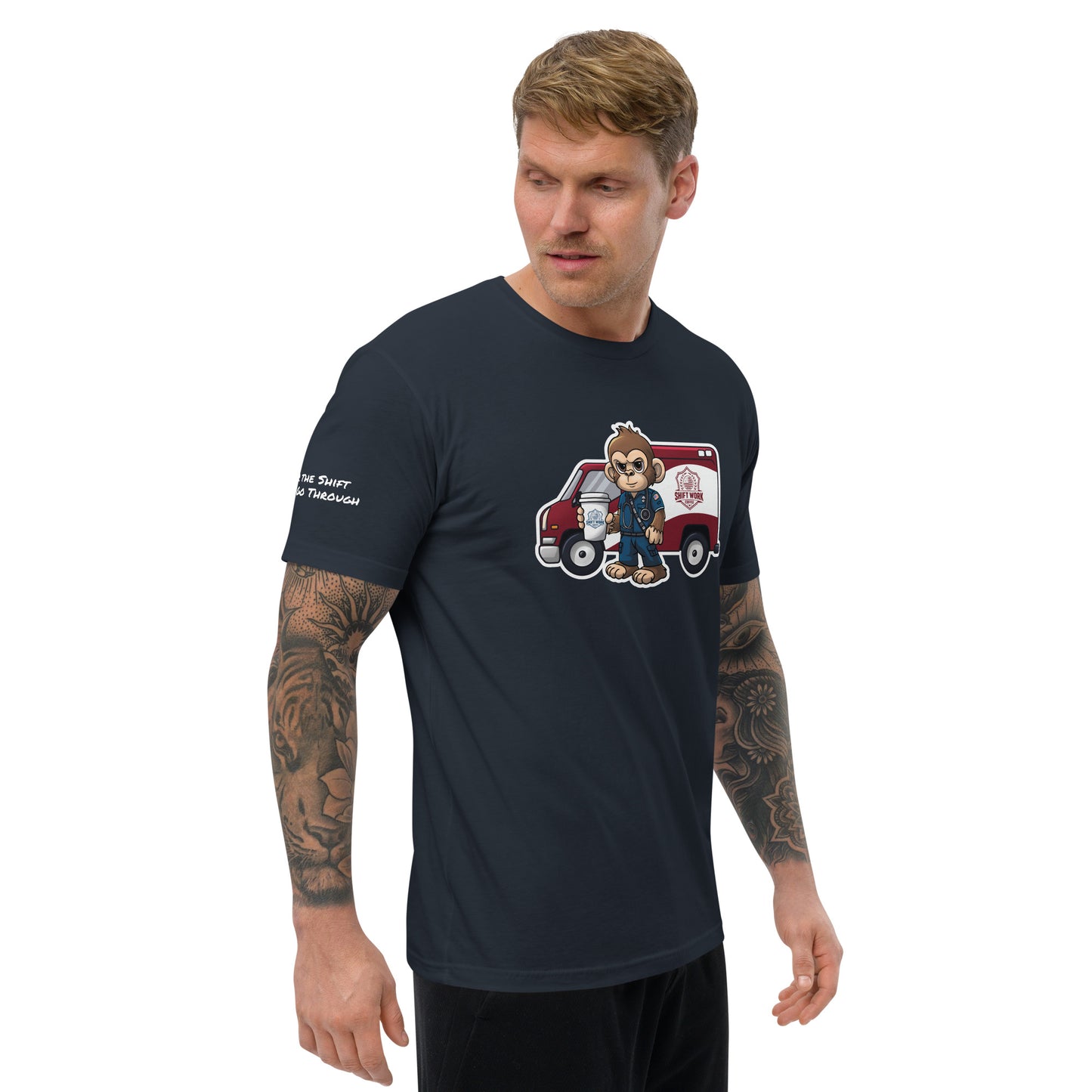 SWC Men's Athletic Fit T-Shirt: EMT/Medic Monkey