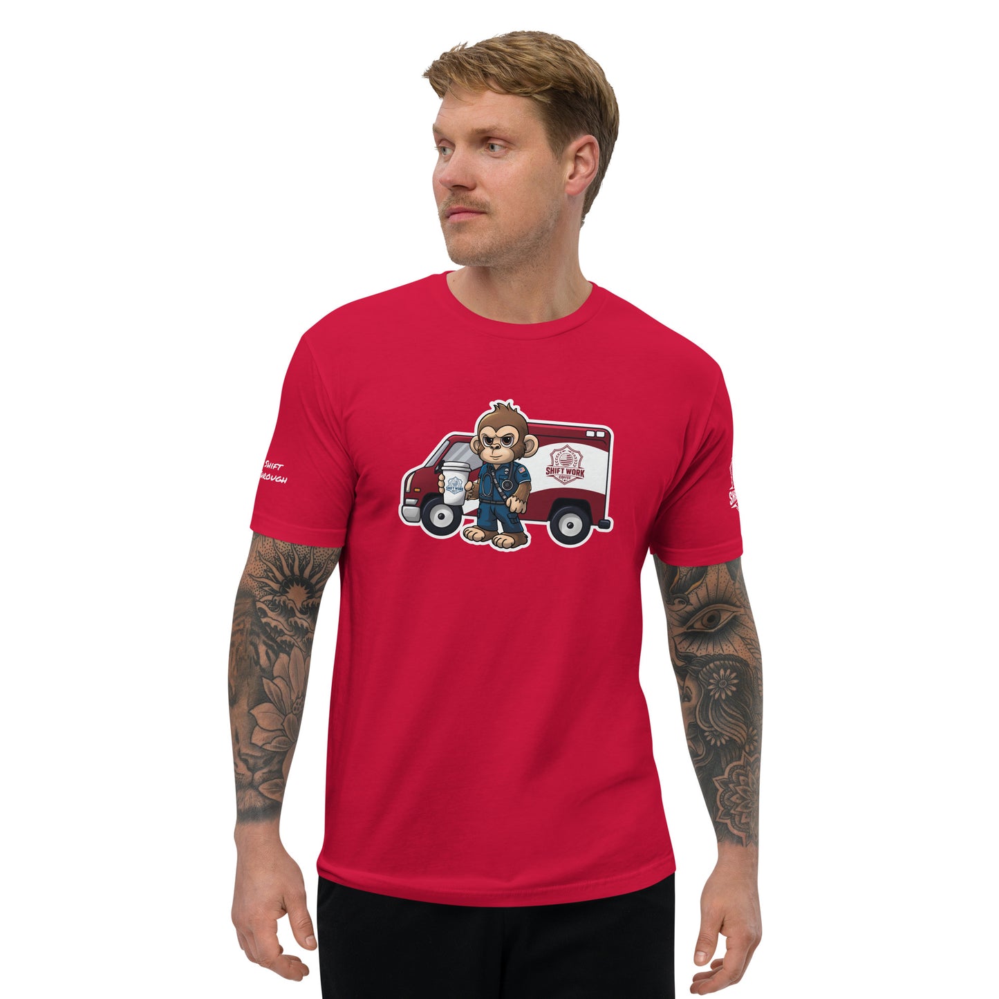 SWC Men's Athletic Fit T-Shirt: EMT/Medic Monkey