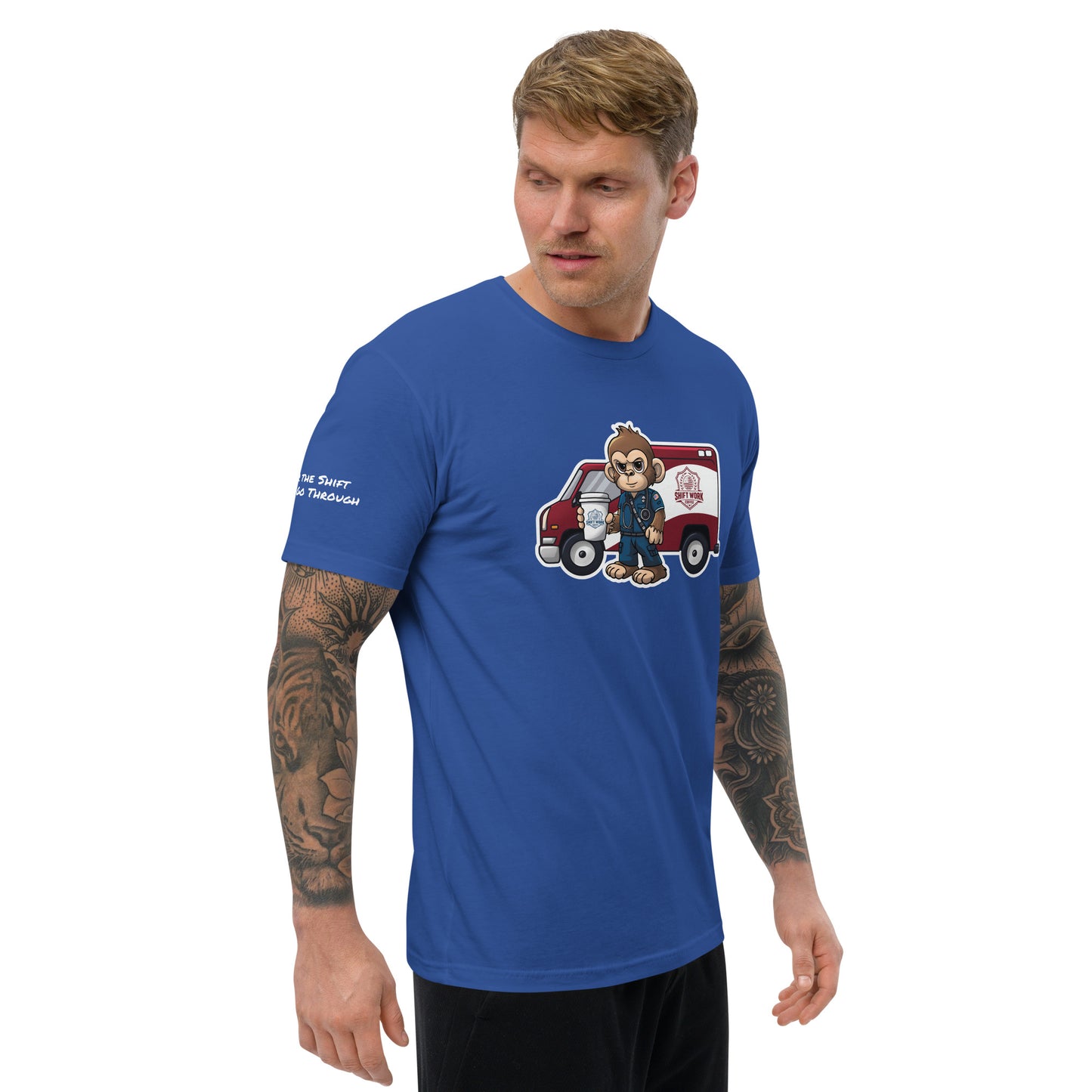 SWC Men's Athletic Fit T-Shirt: EMT/Medic Monkey